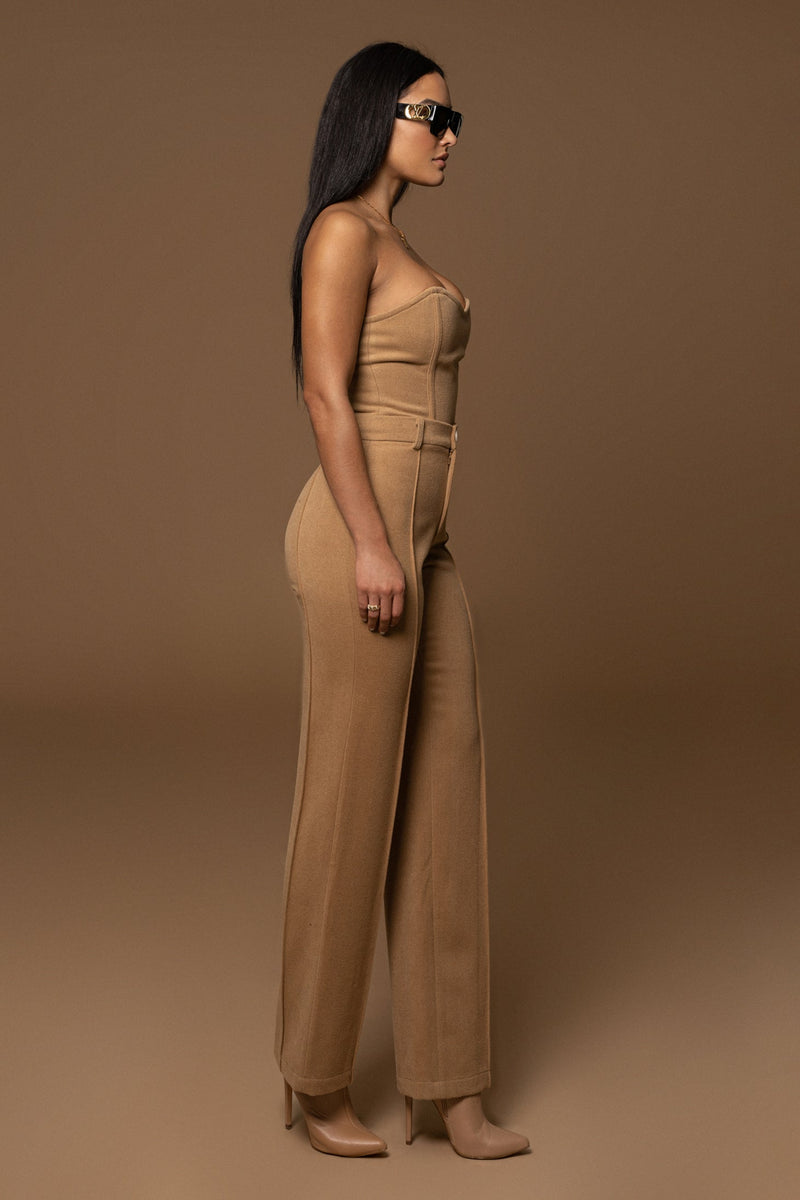 Beige STAY SHARP TROUSER