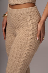 Beige Madison Knit Pants